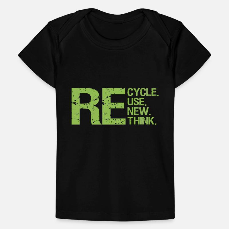 ReRecycler Réutiliser Repenser Repenser T-shirt Premium bébé bio