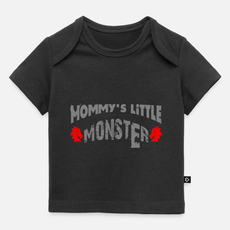 Le petit monstre de maman - T-shirt Premium bébé bio - noir