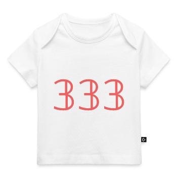 Nombres |333|. - T-shirt Premium bébé bio - marine foncé - Devant