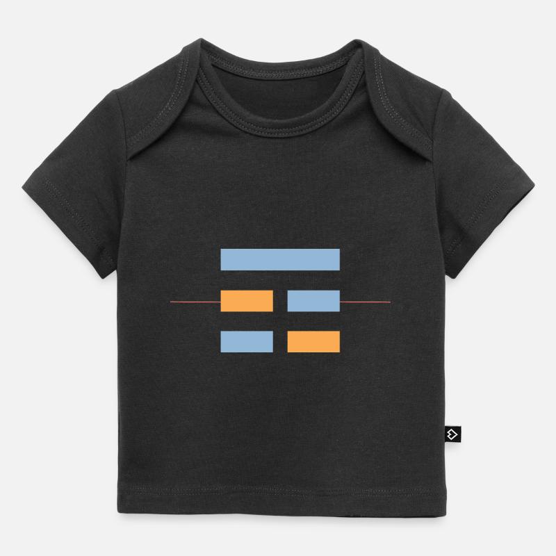 Mountain bleu peaceful khaki - T-shirt Premium bébé bio - noir