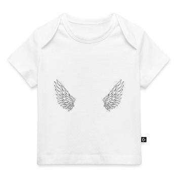 Nummer 96 Engel - Flügel zum 96. Geburtstag - Baby Premium Organic T-Shirt - Dunkelnavy - Vorne