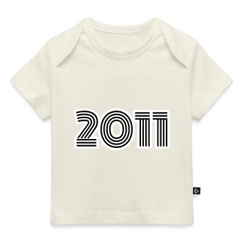 Année de naissance 2011 - T-shirt Premium bébé bio - marine foncé - Devant