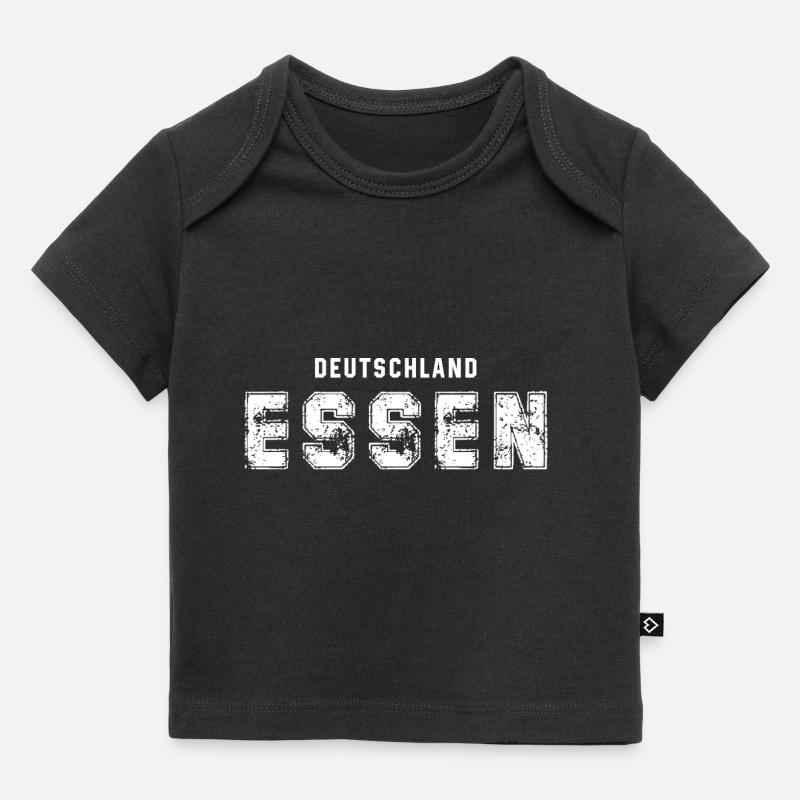 Allemagne Essen - Conception de texte urbain - T-shirt Premium bébé bio - noir