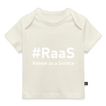 RaaS – Reboot as a Service | Lustiger IT-Spruch - Baby Premium Organic T-Shirt - Dunkelnavy - Vorne