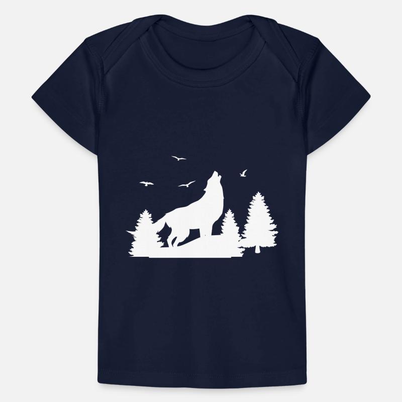 Wolf Wald T-shirt Premium bébé bio