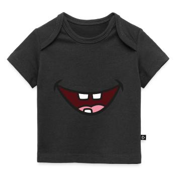 Maul mit 3 Zähnen - Baby Premium Organic T-Shirt - Schwarz - Vorne