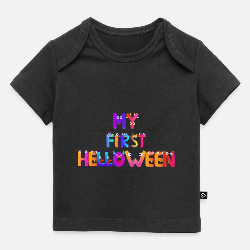 Mon premier Halloween - T-shirt Premium bébé bio - noir