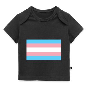 Transgender Pride Flag - Baby Premium Organic T-shirt - black - Front