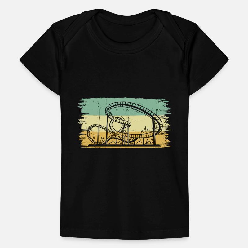 Parc à thème Retro Amusement Park Vintage Roller Coa T-shirt Premium bébé bio