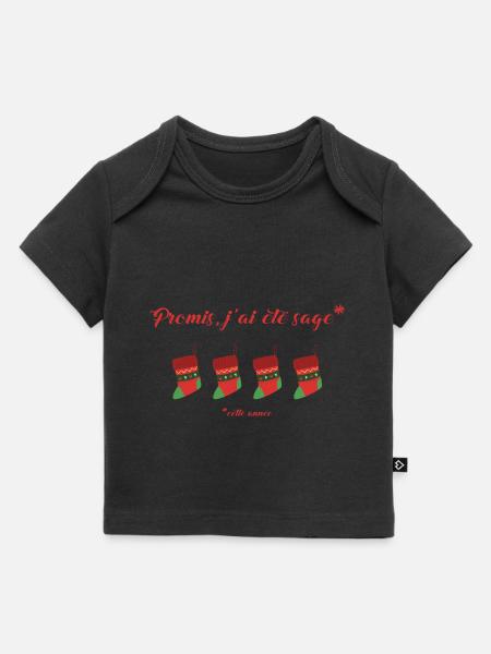 Promis J'ai été sage - T-shirt Premium bébé bio - noir