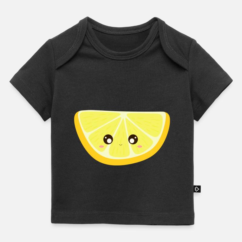 Kawaii Citron - T-shirt Premium bébé bio - noir