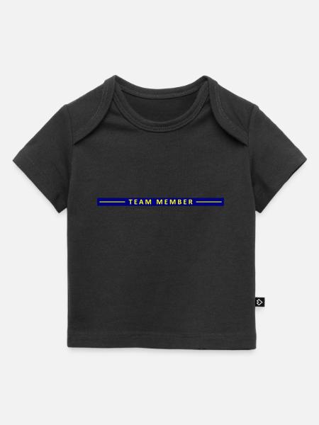 Team Mitglied Linie - Baby Premium Organic T-Shirt - Schwarz