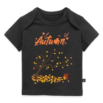 Autumn - Baby Premium Organic T-Shirt - Schwarz - Vorne
