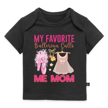 Danseur de ballet Ballerine Ballet - T-shirt Premium bébé bio - noir - Devant