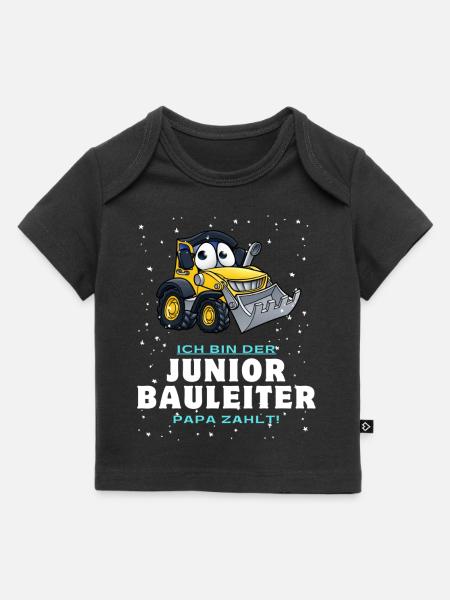Junior Bauleiter - Baby Premium Organic T-Shirt - Schwarz