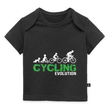 Cycling Evolution Bike Entwicklung Radfahrer - Baby Premium Organic T-Shirt - Schwarz - Vorne