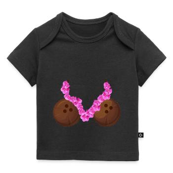 Kokosnuss-Bra Hawaiianische Familie Sommerurlaub - Baby Premium Organic T-Shirt - Schwarz - Vorne
