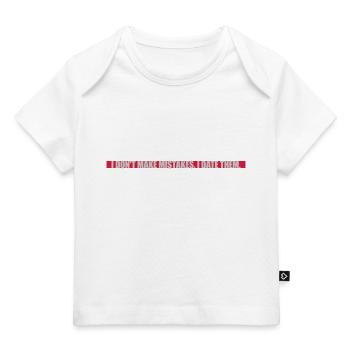 Date Mistakes Quote Logo - Baby Premium Organic T-shirt - dark navy - Front