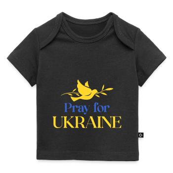 Pray for Ukraine - Baby Premium Organic T-shirt - black - Front