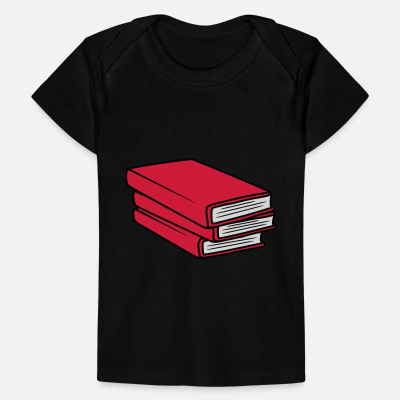 3 Conception de pile de livres T-shirt Premium bébé bio