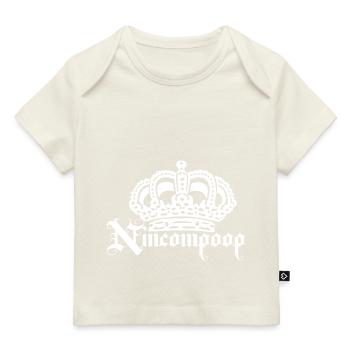 Nincompoop avec une couronne - blanc - T-shirt Premium bébé bio - marine foncé - Devant