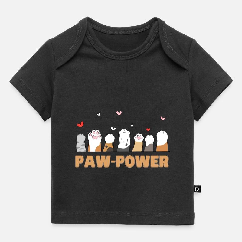 Puissance de la patte - T-shirt Premium bébé bio - noir