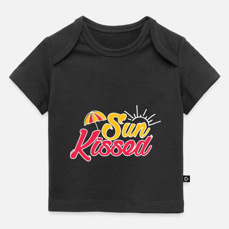 Soleil embrassé - T-shirt Premium bébé bio - noir