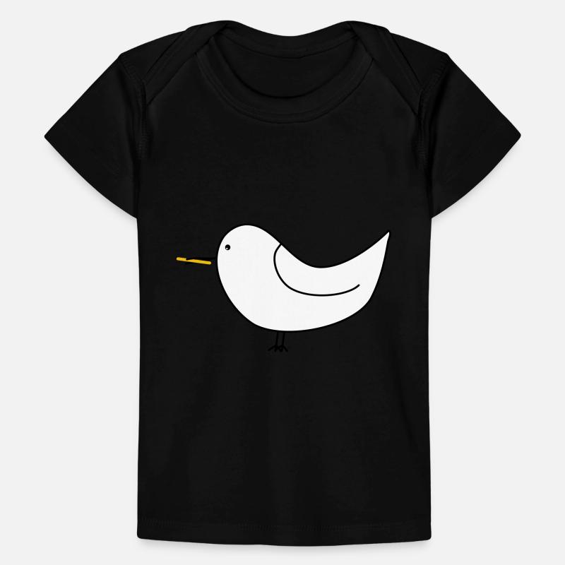 Weiße Möwe mit Pommes Baby Premium Organic T-Shirt
