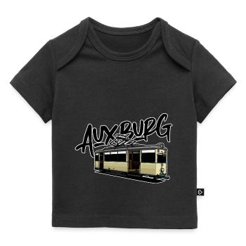 Augsbourg / Tram / Straßenbahn // Illustration - T-shirt Premium bébé bio - noir - Devant