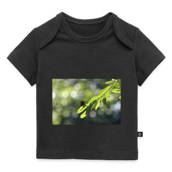 Calopteryx hinter dem Blatt - Baby Premium Organic T-Shirt - Schwarz - Vorne