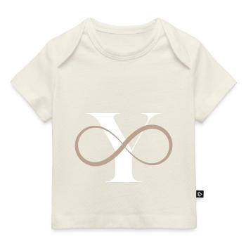 Unendlicher Buchstabe - Baby Premium Organic T-Shirt - Dunkelnavy - Vorne