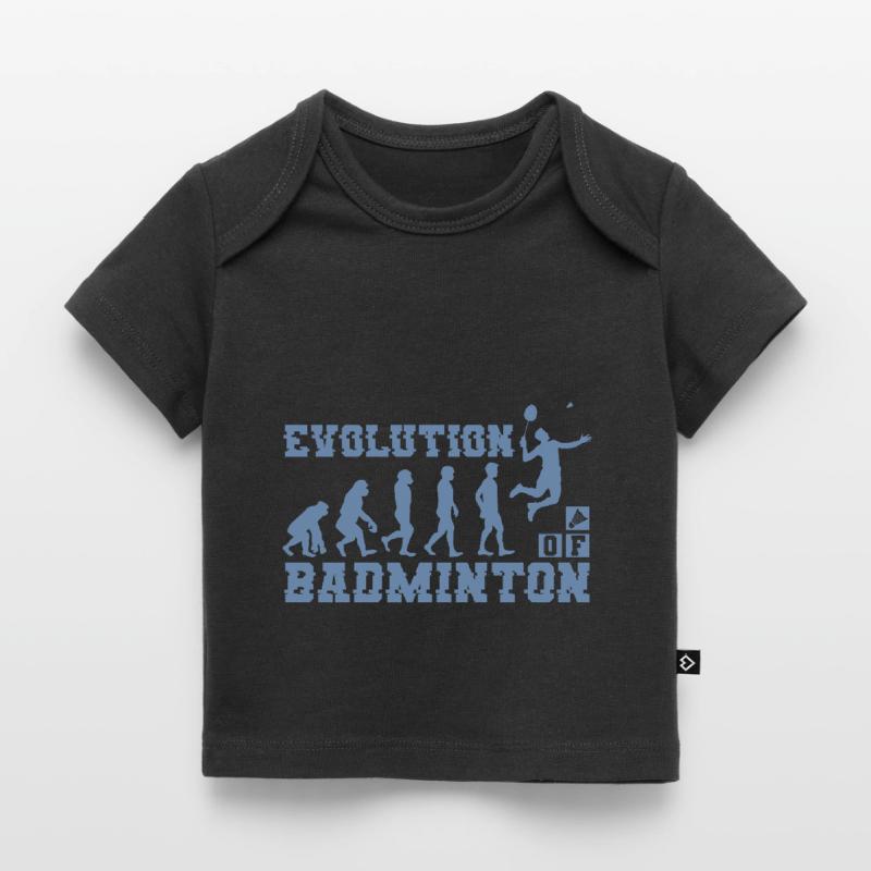 Badminton Evolution Silhouette T-shirt Premium bébé bio