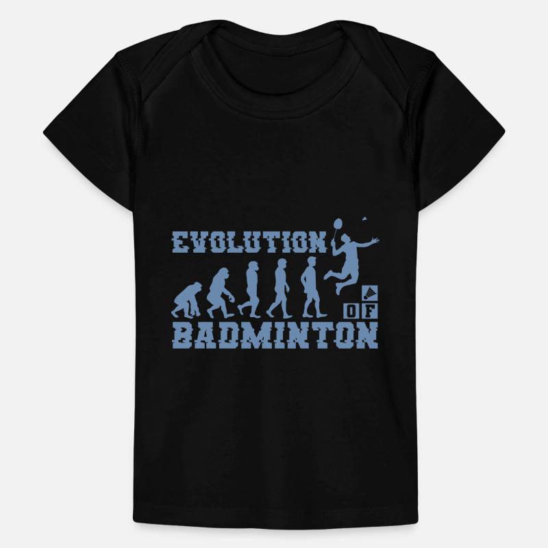 Badminton Evolution Silhouette T-shirt Premium bébé bio