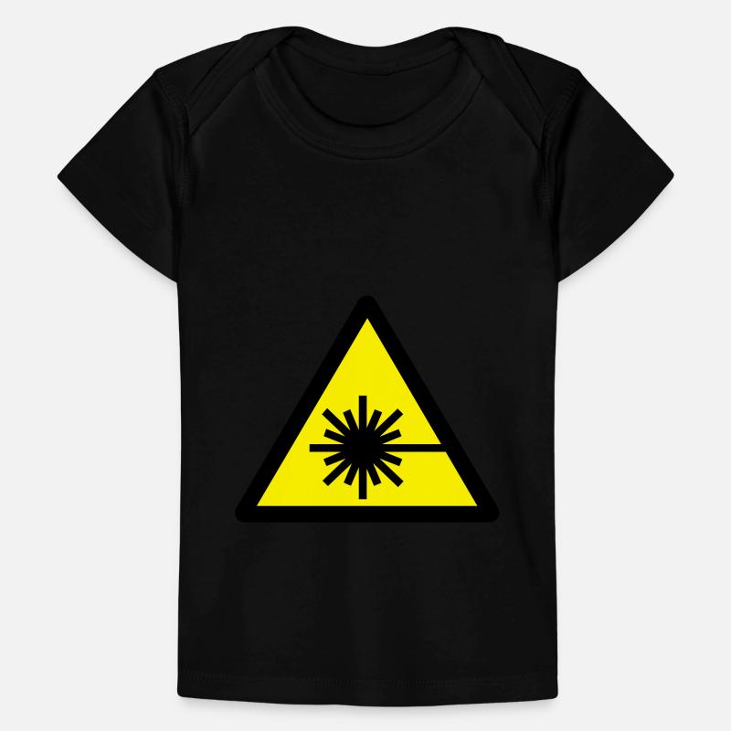 caution_laser_beam_2c Baby Premium Organic T-shirt