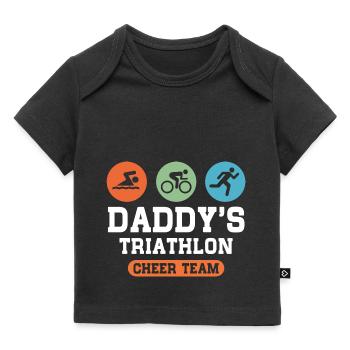 Triathlon Daddy - Baby Premium Organic T-Shirt - Schwarz - Vorne