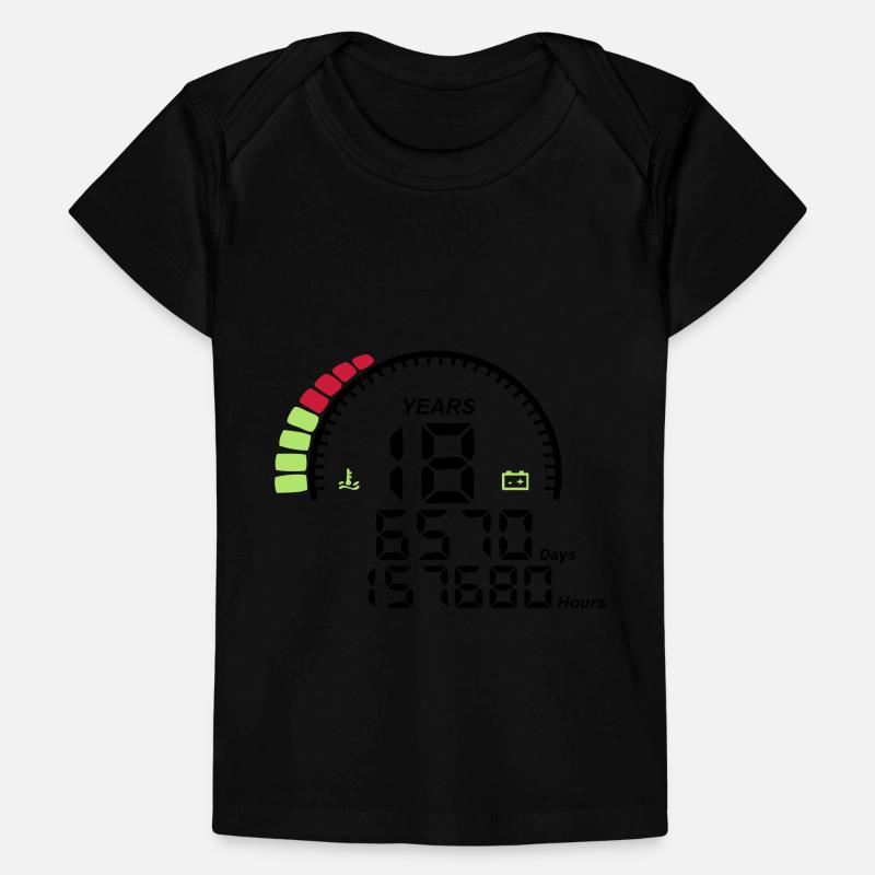compteur anniversaire years ans 18 T-shirt Premium bébé bio