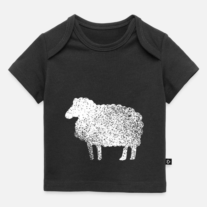 Lustiges Schaf Silhouette Grunge Geschenk Schäfer - T-shirt Premium bébé bio - noir