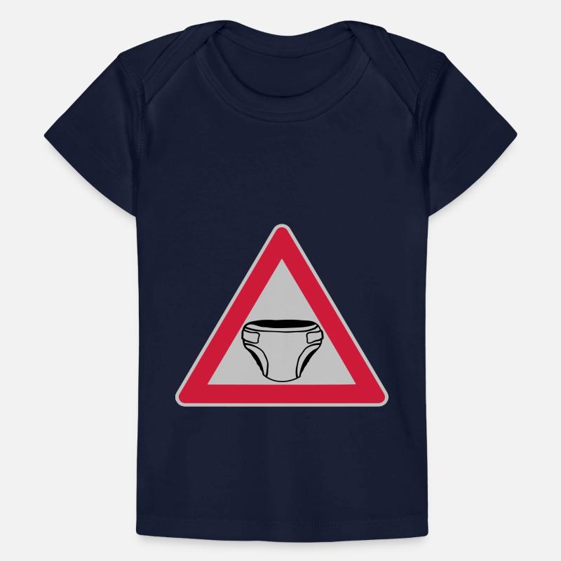 Caution Shield Diaper Baby Premium Organic T-shirt