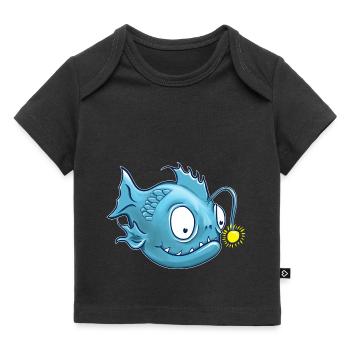 Poisson-lanterne ou poisson-grenouille - T-shirt Premium bébé bio - noir - Devant