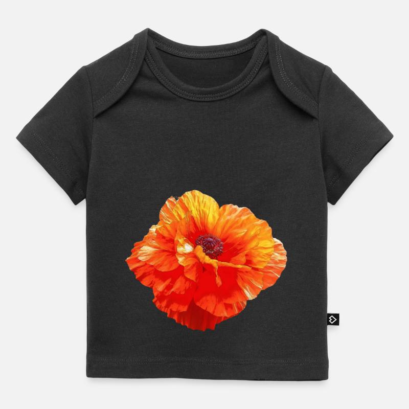 Coquelicot - beauté rouge - T-shirt Premium bébé bio - noir