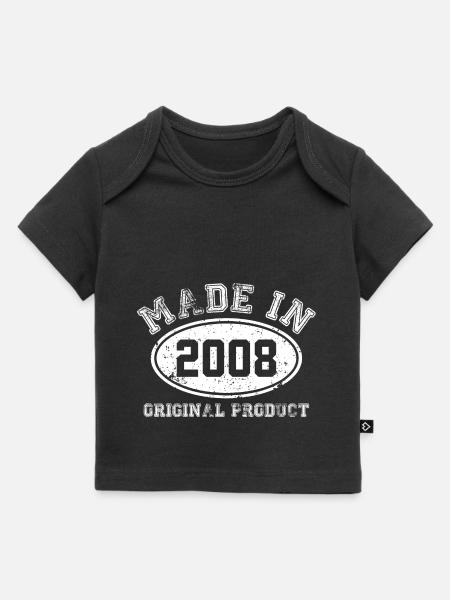 made in 2008 Original product - anniversaire - T-shirt Premium bébé bio - noir