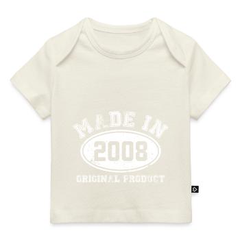 hergestellt im Jahr 2008 Originalprodukt - Jubiläum - Baby Premium Organic T-Shirt - Dunkelnavy - Vorne