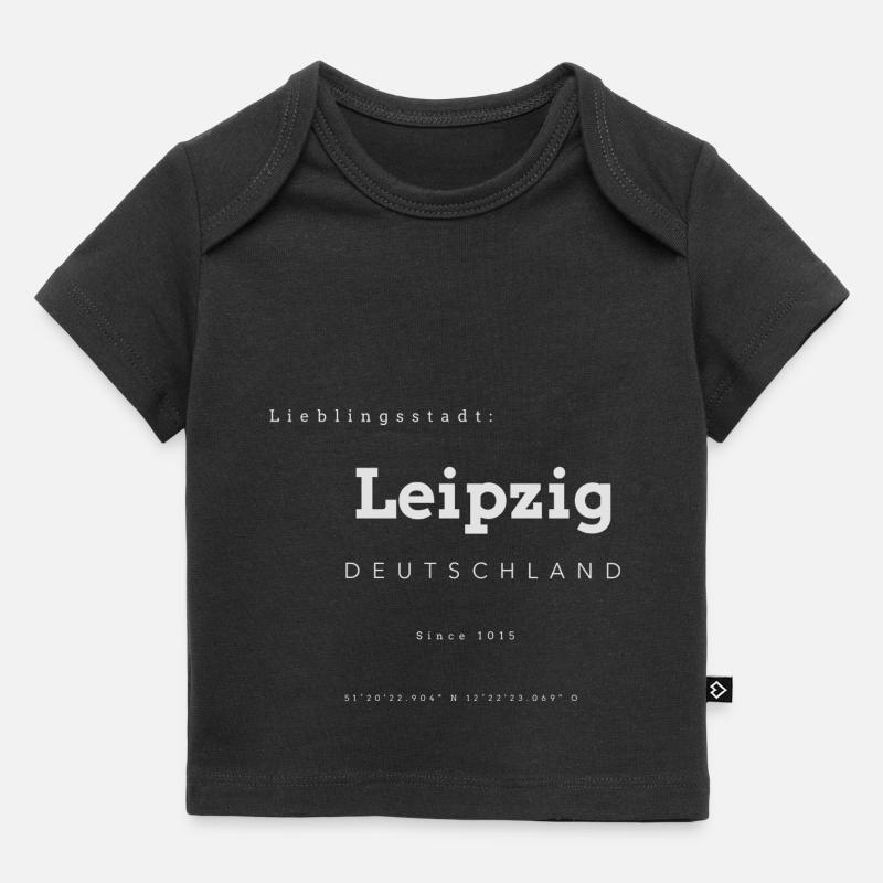 Ville préférée Leibzig Coordonner les souvenirs - T-shirt Premium bébé bio - noir