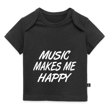 Music - Baby Premium Organic T-shirt - black - Front