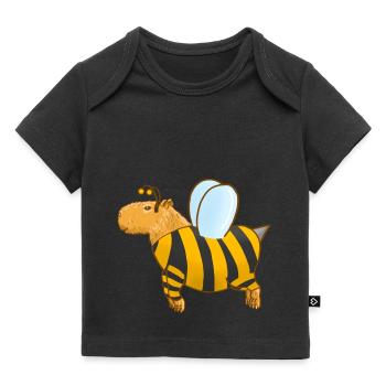 Costume d’abeille Capybara - T-shirt Premium bébé bio - noir - Devant