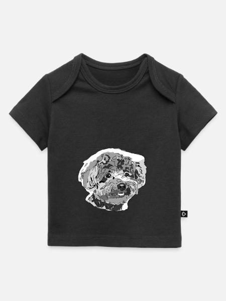 Pudel - Baby Premium Organic T-Shirt - Schwarz