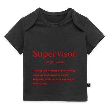 Supervisor Definition - Baby Premium Organic T-Shirt - Schwarz - Vorne
