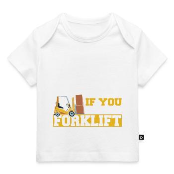 Cool Blink si vous avez besoin d’un chariot élévateur Forklif - T-shirt Premium bébé bio - marine foncé - Devant
