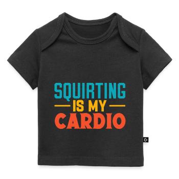 I Heart Squirters Adulte Blague J’Aime Éjaculer - T-shirt Premium bébé bio - noir - Devant