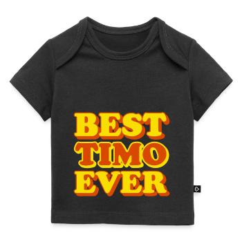 Timo First Name Funny Gift - Baby Premium Organic T-shirt - black - Front